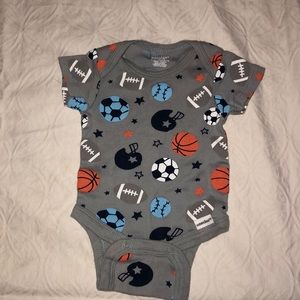 Onesie Size NB Gray